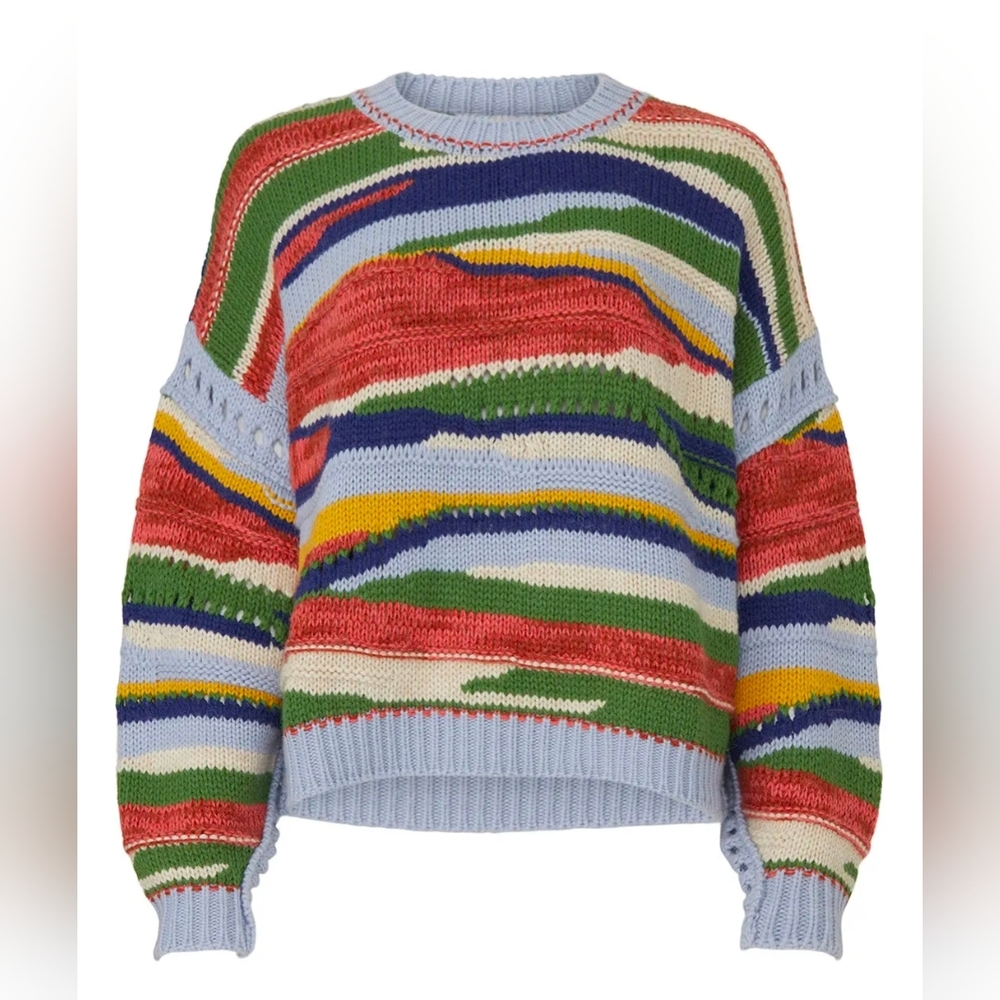 Aldo Martins Colorful Striped Crew Neck Sweater